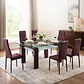 COMEDOR 6 SILLAS CRYSTAL WOOD CAFE - Miniatura 2