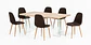 COMEDOR 6 SILLAS ELEGANCE GLASS 180X90X75  - Miniatura 1