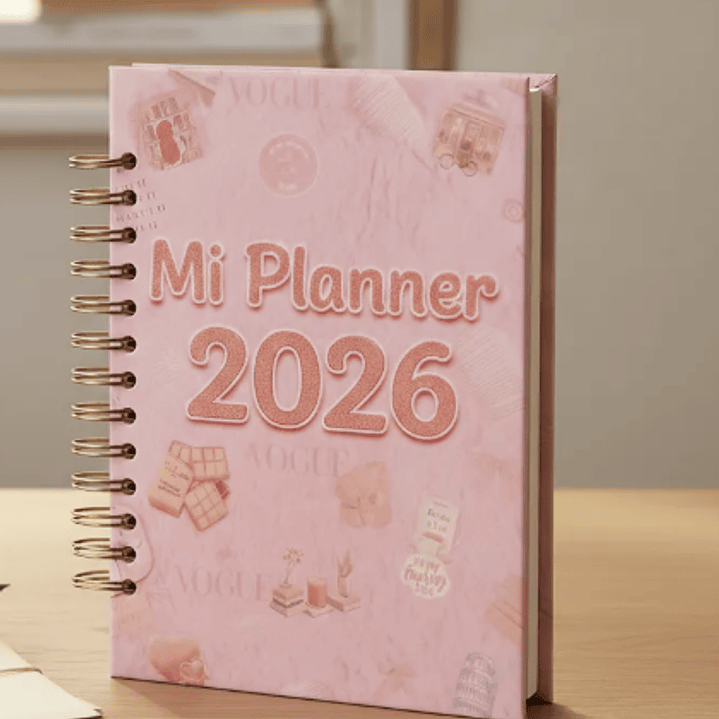 Planner Rosa Aesthetic 2026 1