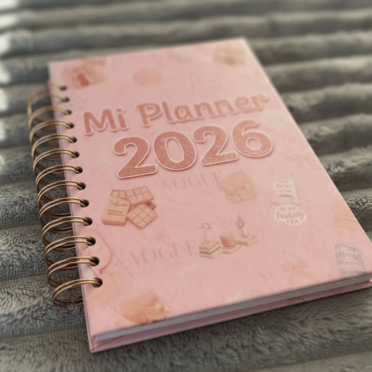Planner Rosa Aesthetic 2026 2