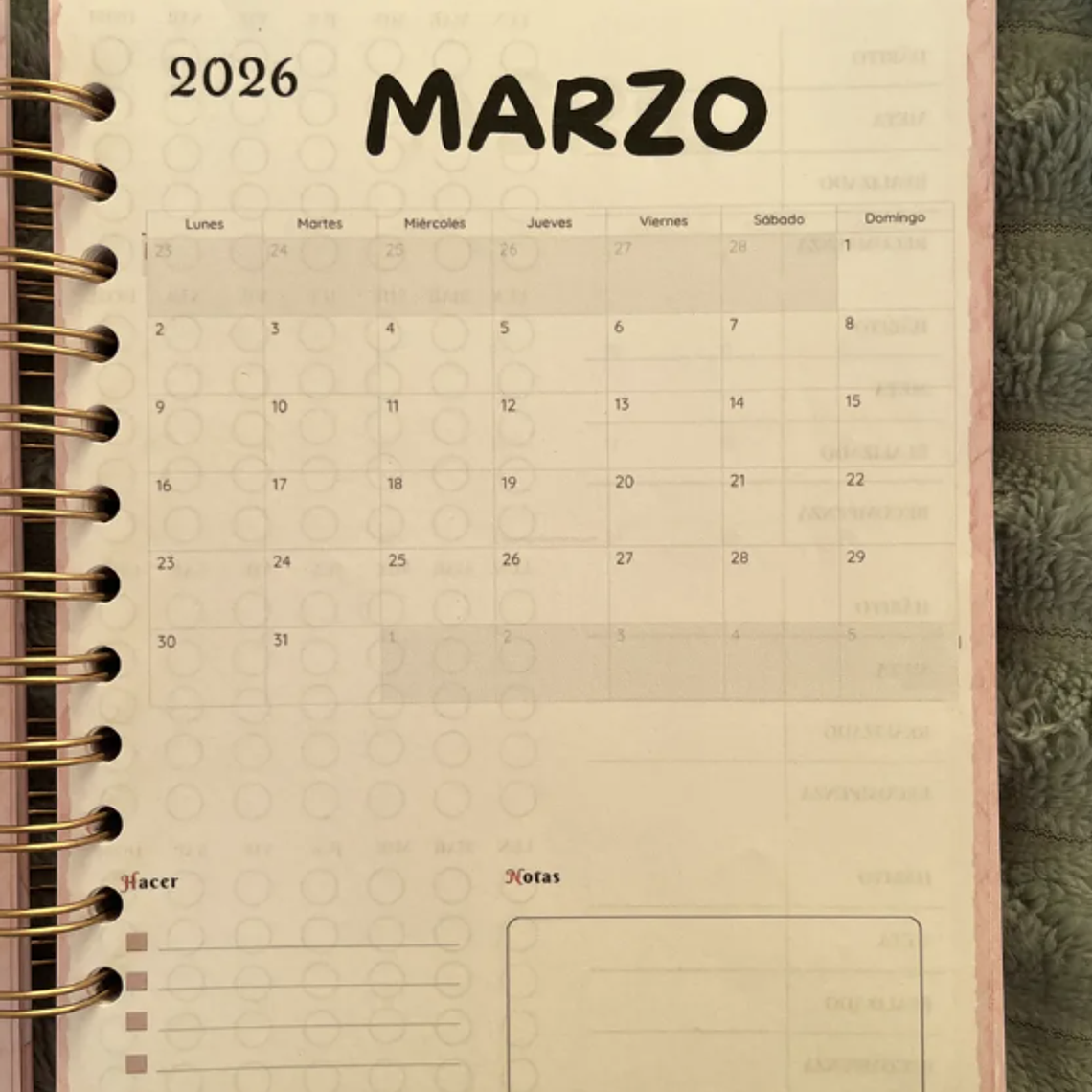 Planner Rosa Aesthetic 2026 3