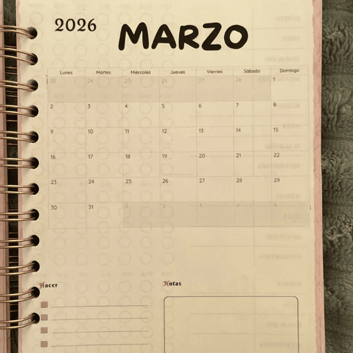 Planner Rosa Aesthetic 2026 3