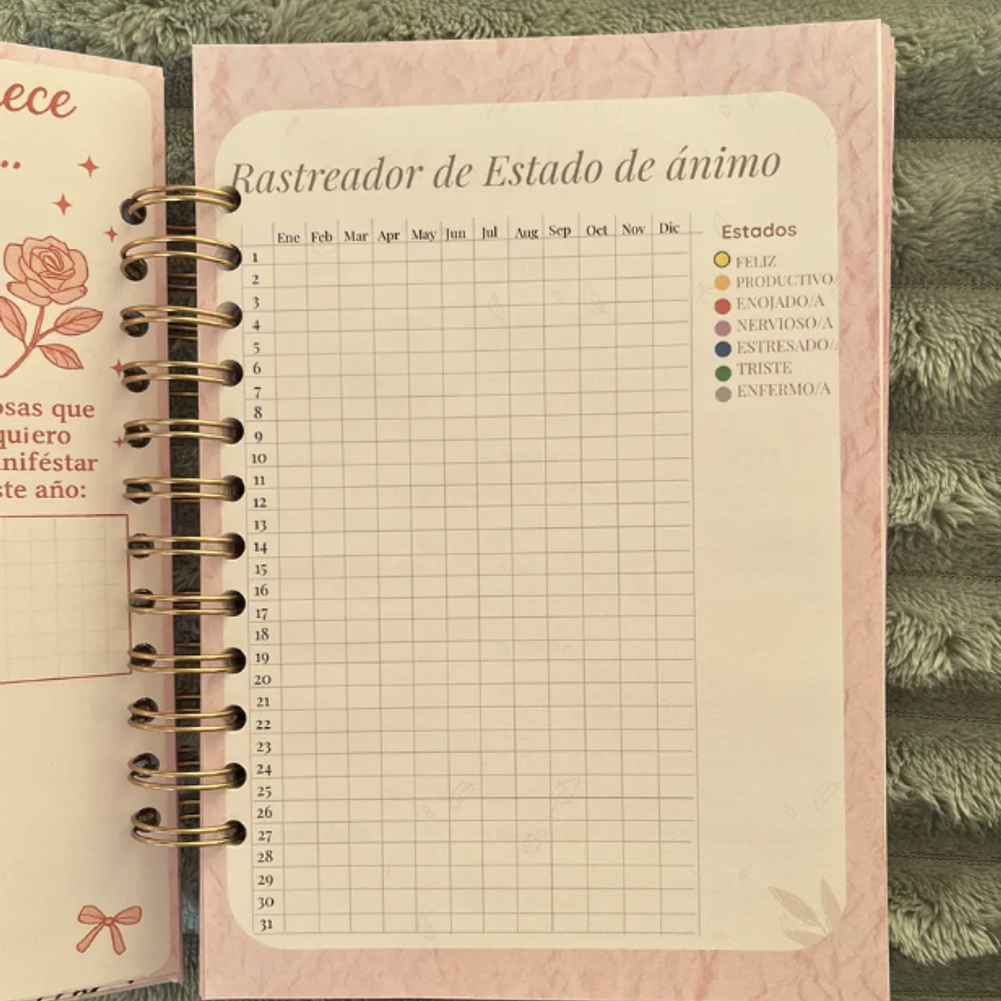Planner Rosa Aesthetic 2026 4