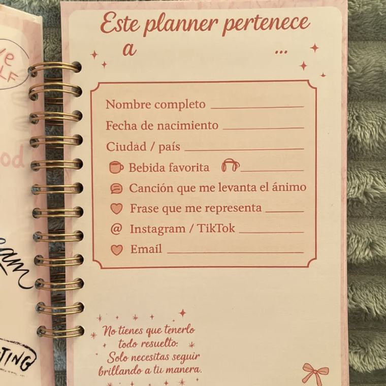 Planner Rosa Aesthetic 2026 5