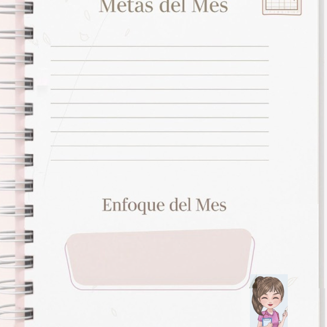 Agenda La Mejor Tens, Organizador Personal Práctico. 2