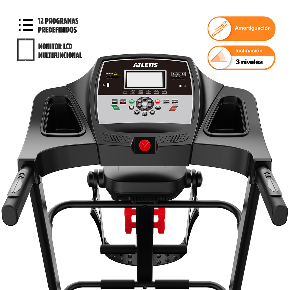 Trotadora Eléctrica A100 Plus con MP3 y USB Negro 4