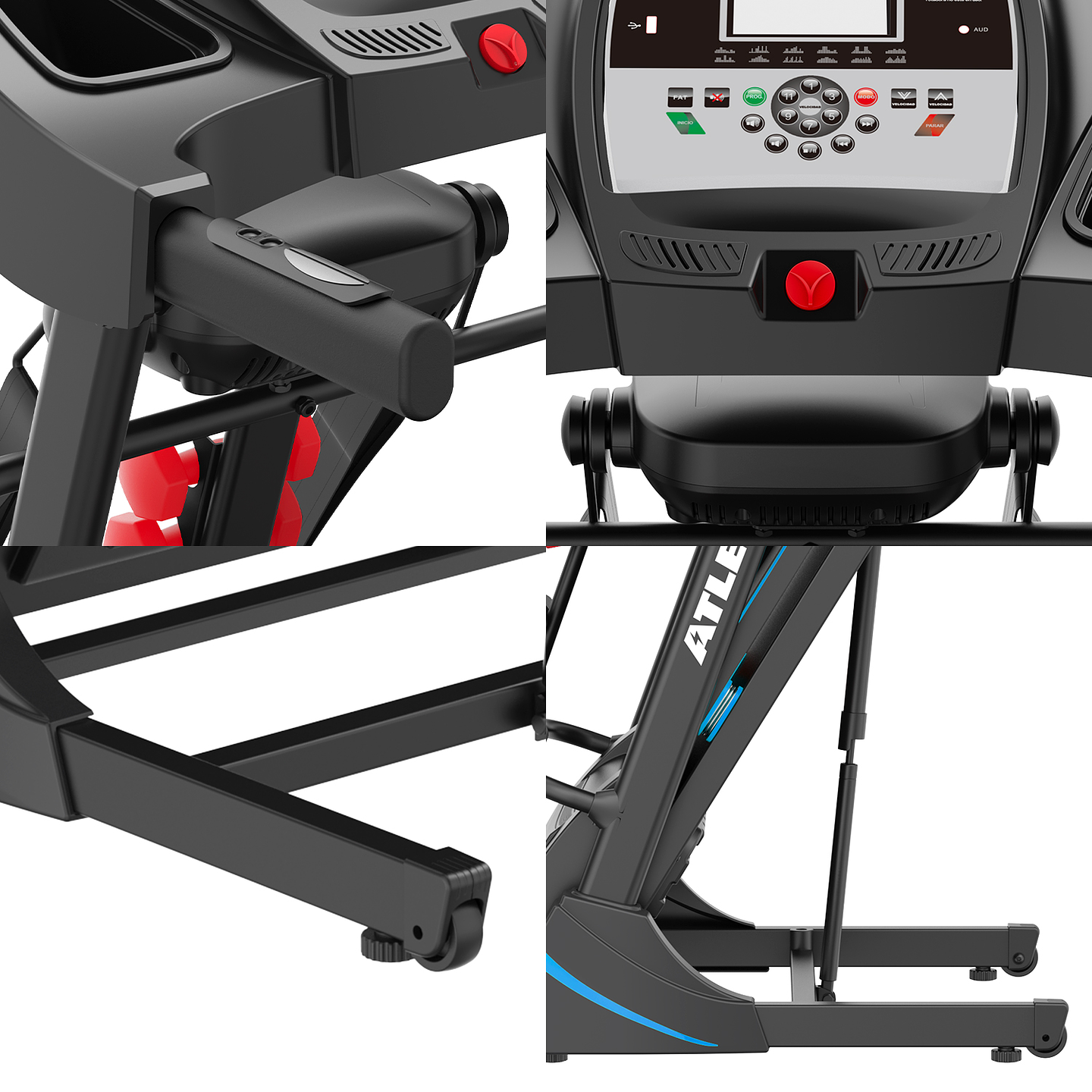 Trotadora Eléctrica A100 Plus con MP3 y USB Negro 9