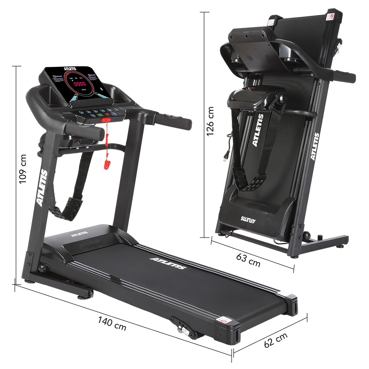 Trotadora Apex 3 Plus 12.8 km/h 1.5 HP Multifunción 6