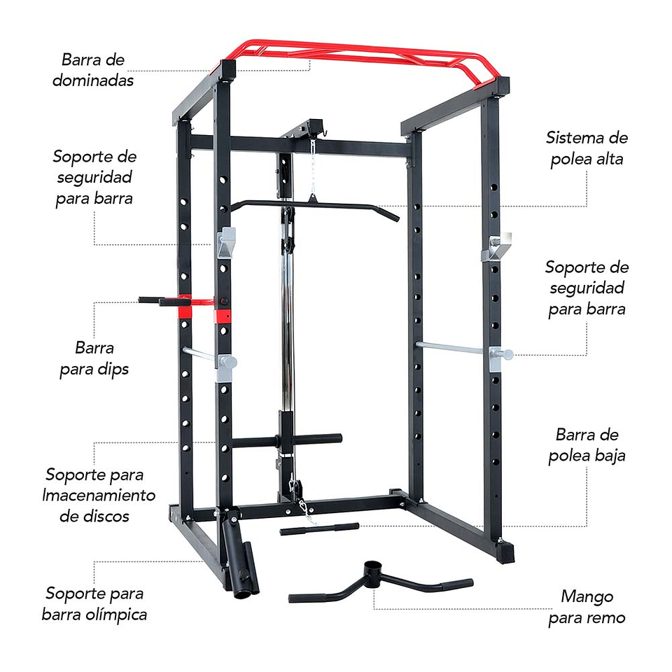 Jaula Power Rack Atletis Force Line 300 2