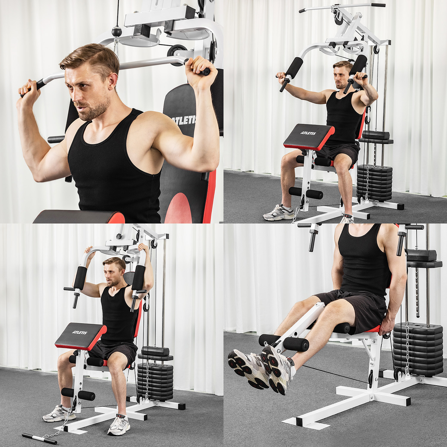 Home Gym Multifuncional TF-7001 Gris 7