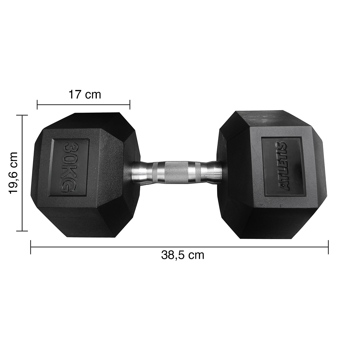 Mancuerna Hexagonal 30 Kg Negro 1