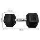 Mancuerna Hexagonal 20 Kg Negro - Miniatura 3