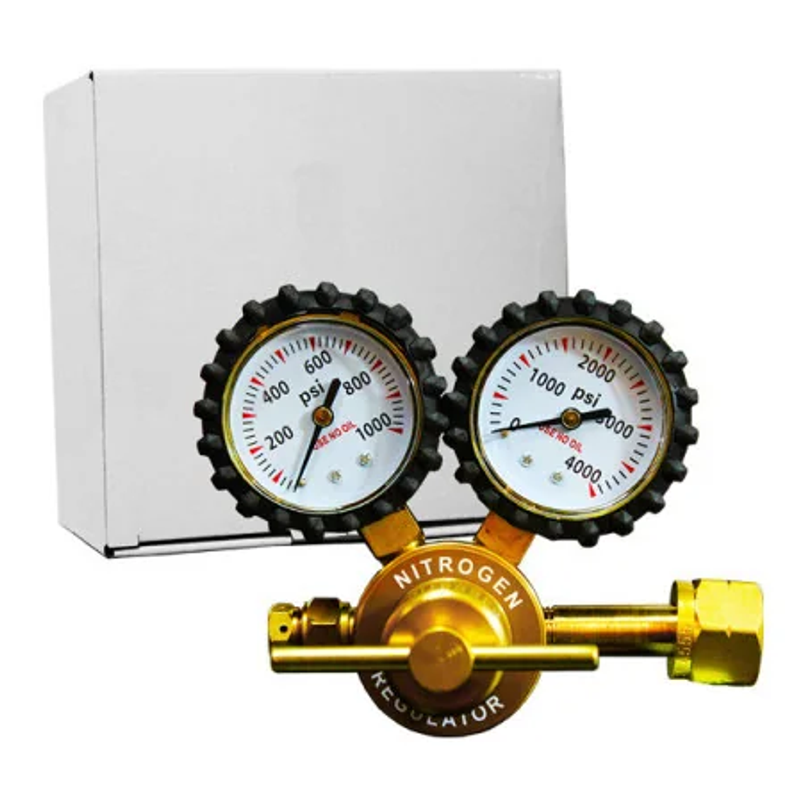 Regulador De Nitrogeno de Alta (NI-503) TUERCA HILO IZQUIERDO CGA-555 2