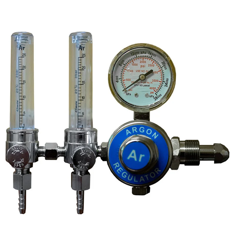 Regulador Flujometro Dobre Argon (AR-2F-25C) 1