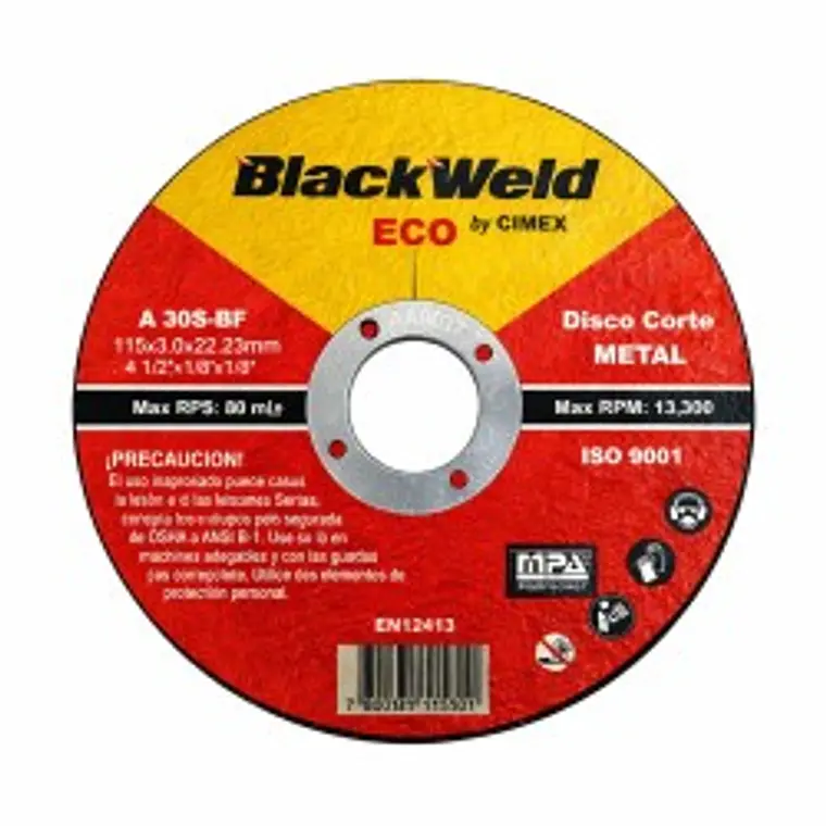 Disco Corte Metal 4.5