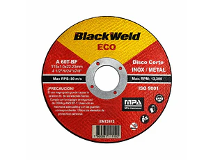 Disco Corte Inox/Metal 4.5´x1.0-Blackweld (ECO-BW-20115-10)