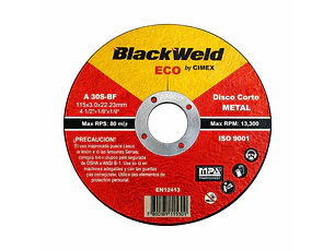 Disco Corte Metal 4.5´x 3.0-Blackweld (ECO-BW-25115-30)