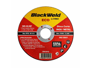 Disco Corte Inox/Metal 4.5´x1.6- ECO Blackweld (ECO-BW-20115-16)