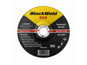 DISCO DESBASTE  METAL 7X 6,0 - BLACKWELD (BW-35180-60)