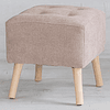 POUF CUADRADO BEIGE CLARO