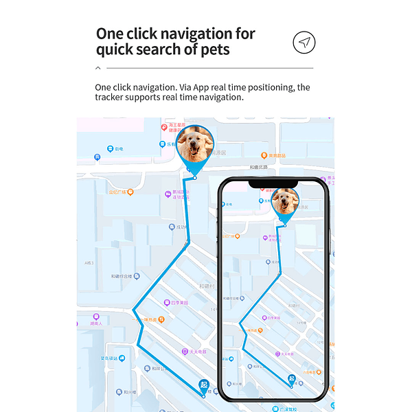 Rastreador GPS 4G inteligente de mascotas con Batería Larga Duración  (15)