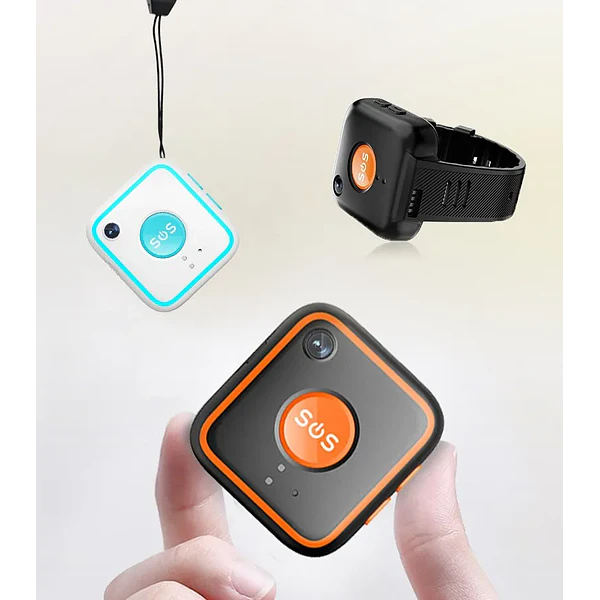 Rastreador GPS portátil 4G, con cámara, Colgante y Pulsera para Niños,  Adultos Mayores, Seguridad, botón SOS  (4)