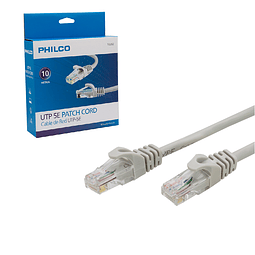 CABLE DE RED 10 MTS CAT. 5E PHILCO