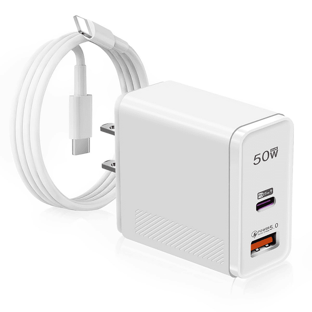 CARGADOR 50W USB C + USB A