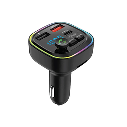 BT AUTO CONEXIÓN FM + CARGA USB C + USB A