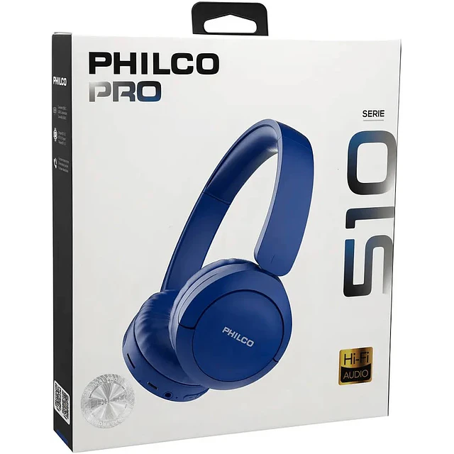 AUDIFONO BT PHILCO PRO 510 AZUL