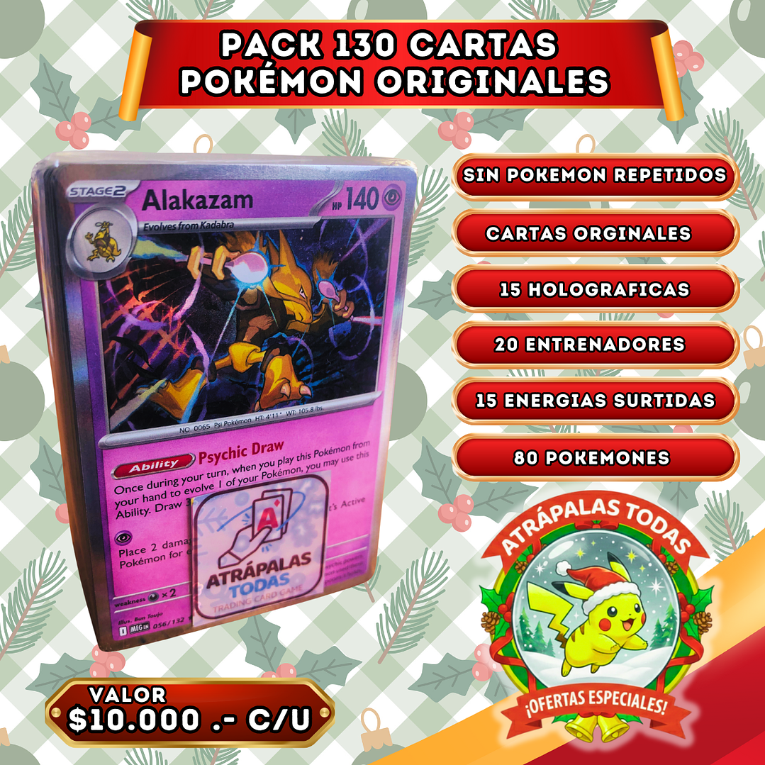 Pack 130 Cartas | Pokemon 4