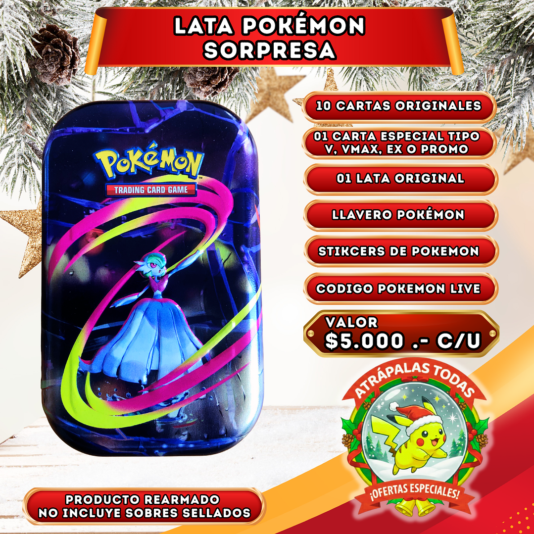 Lata Pokémon Sorpresa | Edición Especial de Regalo 4