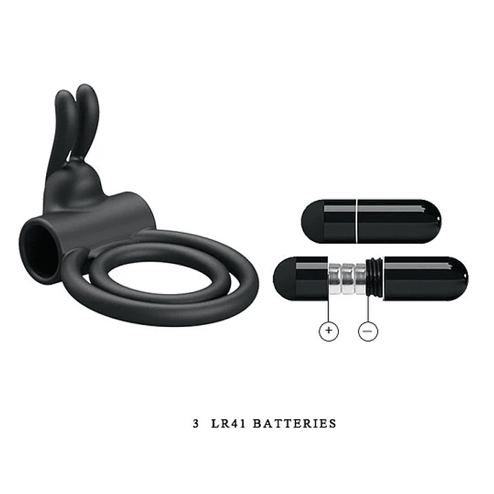 Anillo Vibrador Doble Conejo 3