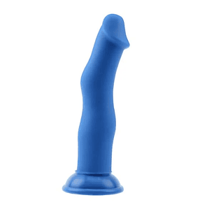 Dildo Curvo Basic Luv Azul 21,5 – Chisa