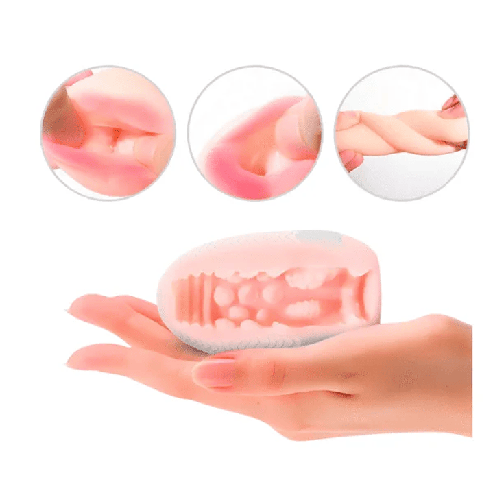 Huevo Masturbador Con Diseño Realista 3