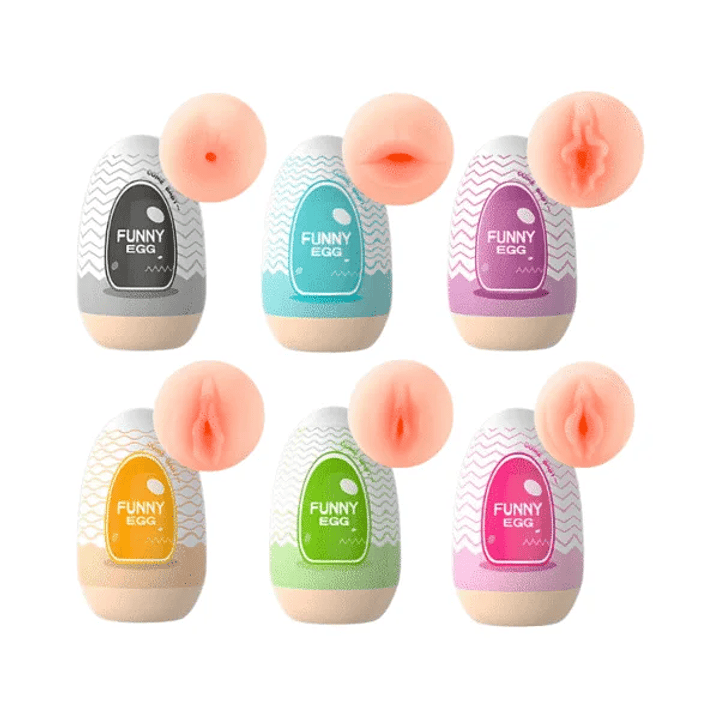 Huevo Masturbador Con Diseño Realista 1