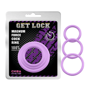 Kit 3 Anillo Para Pene GetLock CHISA