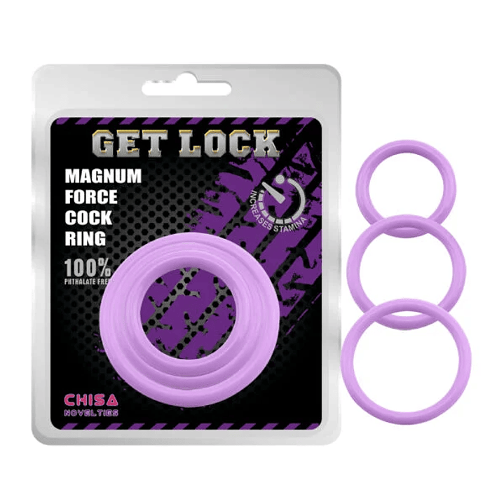 Kit 3 Anillo Para Pene GetLock CHISA 1