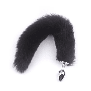Plug Anal Cola De Zorro Negra Talla S