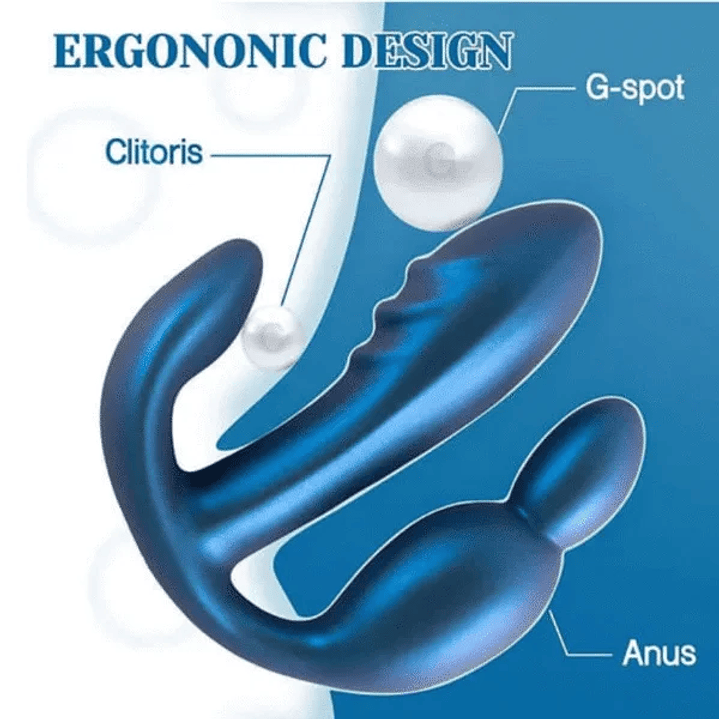 Vibrador doble a control Bali 4