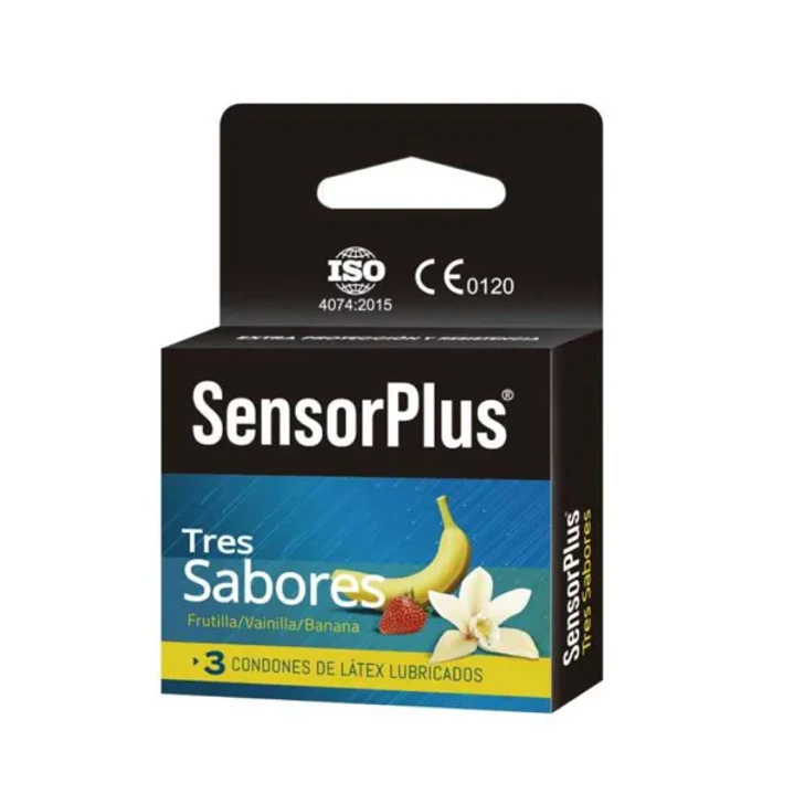 Preservativo SensorPlus Sabores x 3 unidades 1