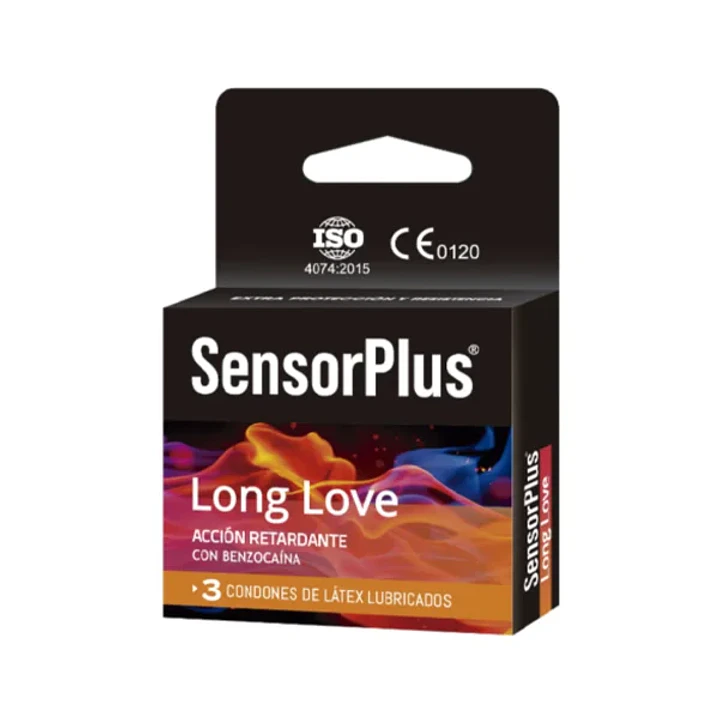 Preservativo SensorPlus Retardante LongLove x 3 unidades 1