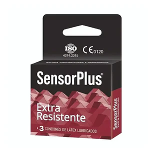 Preservativo SensorPlus Extra Resistente x 3 unidades