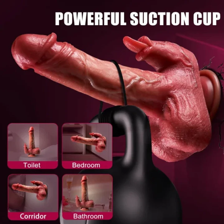Dildo vibrador y telescópico hiperrealista TORERO 4