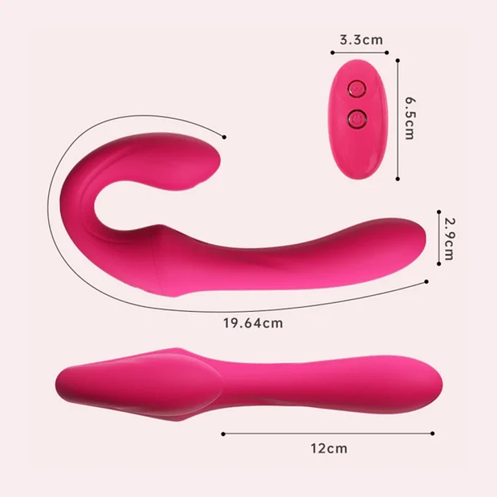 Vibrador Doble Con control 3