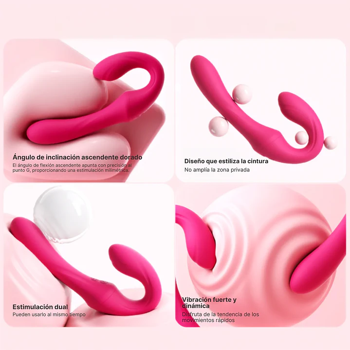 Vibrador Doble Con control 4