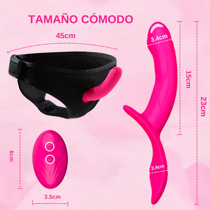 Vibrador Doble con Arnés 4