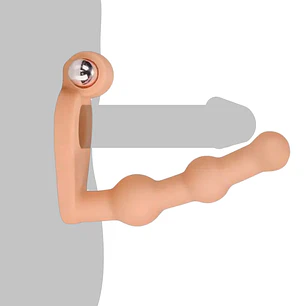 Anillo con dildo The Ultra Soft Double LOVETOY