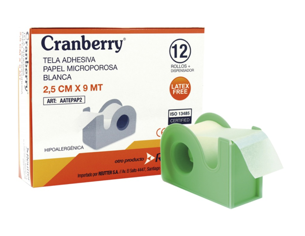 TELA ADHESIVA DE PAPEL MICROPOROSA