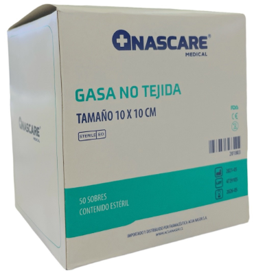 GASA 10 X 10 CM CAJA 50 UNIDADES